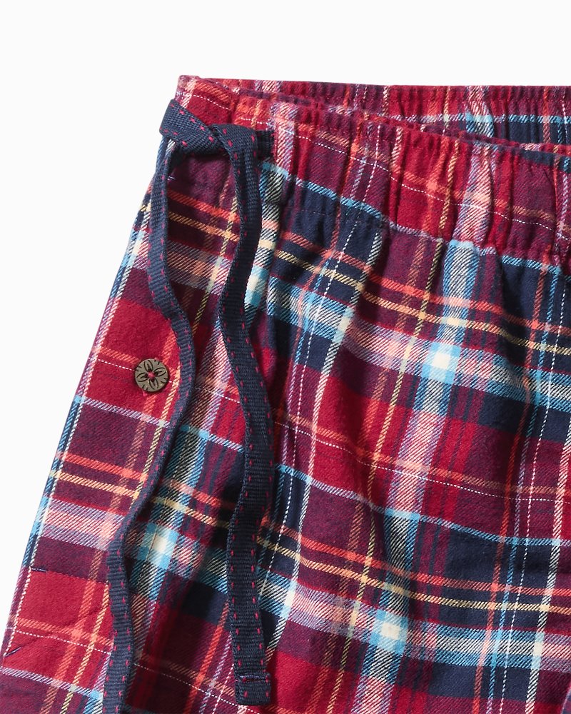 Big & Tall Flannel Long Sleeve & Pants Pajama Set - Tommy Bahama Men