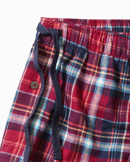 Big & Tall Flannel Long Sleeve & Pants Pajama Set - Tommy Bahama Men