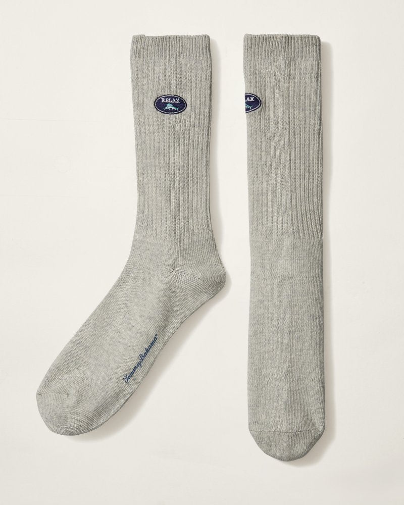 Relax Ribbed Crew Socks - Tommy Bahama Men