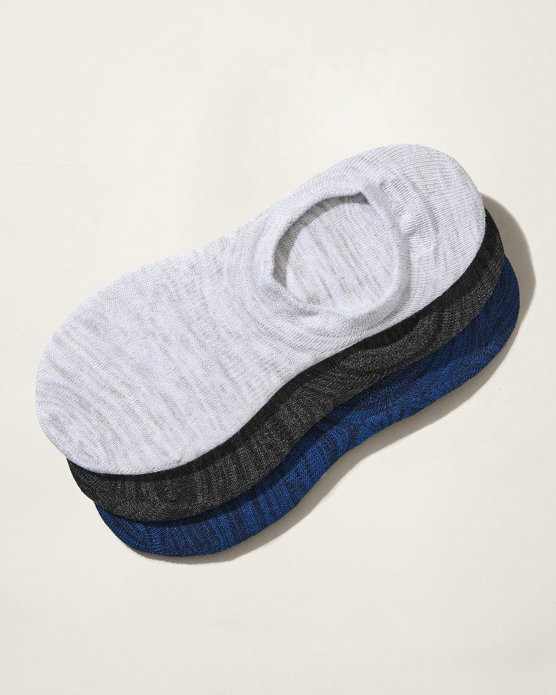 IslandZone® Heel Grip No-Show Socks - 3 Pack - Tommy Bahama Men