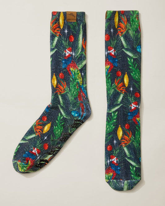 Island Soft® Holiday Parrot Socks - Tommy Bahama Men