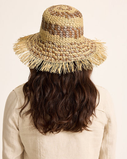 Waverly Frayed Edge Raffia Sun Hat - Tommy Bahama Women