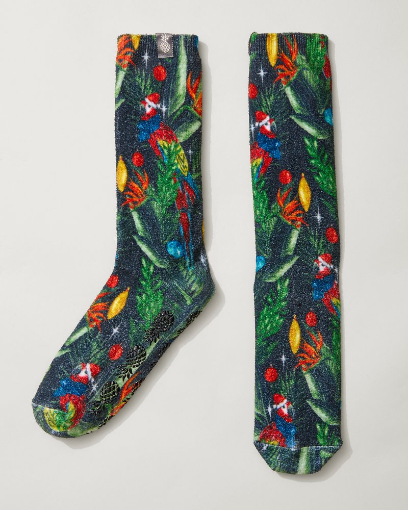Island Soft® Holiday Parrot Socks - Tommy Bahama Women