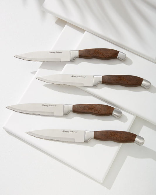 Monzo Wood Knife Set - Set of 4 - Tommy Bahama Beach & Home