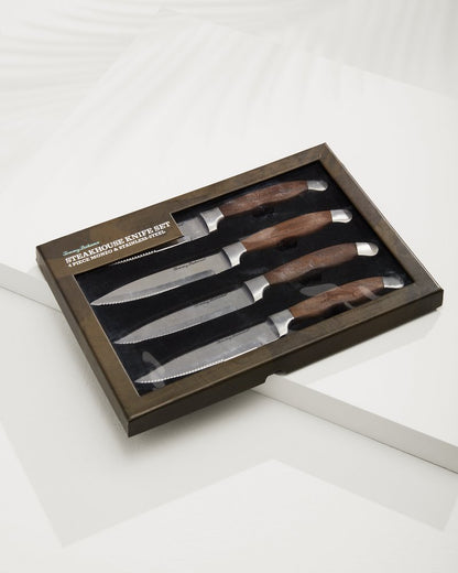 Monzo Wood Knife Set - Set of 4 - Tommy Bahama Beach & Home