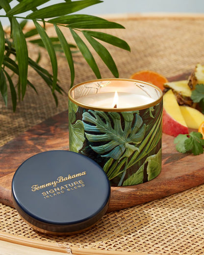 Island Blend 10.6-oz Villa Fronds Candle Tin - Tommy Bahama Beach & Home