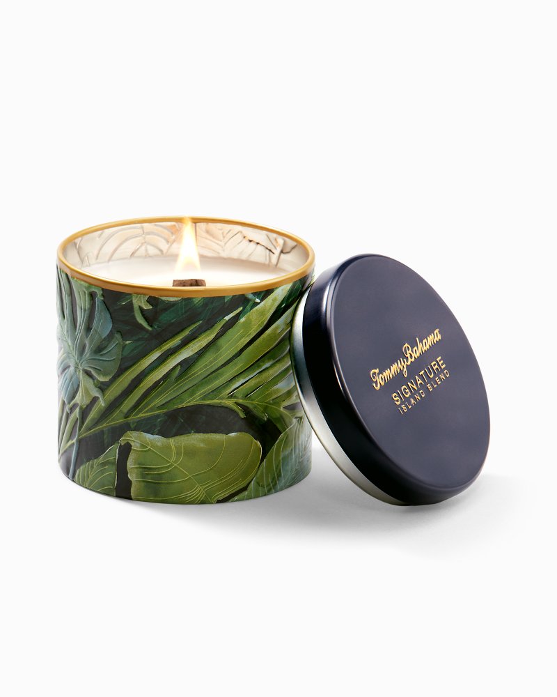 Island Blend 10.6-oz Villa Fronds Candle Tin - Tommy Bahama Beach & Home