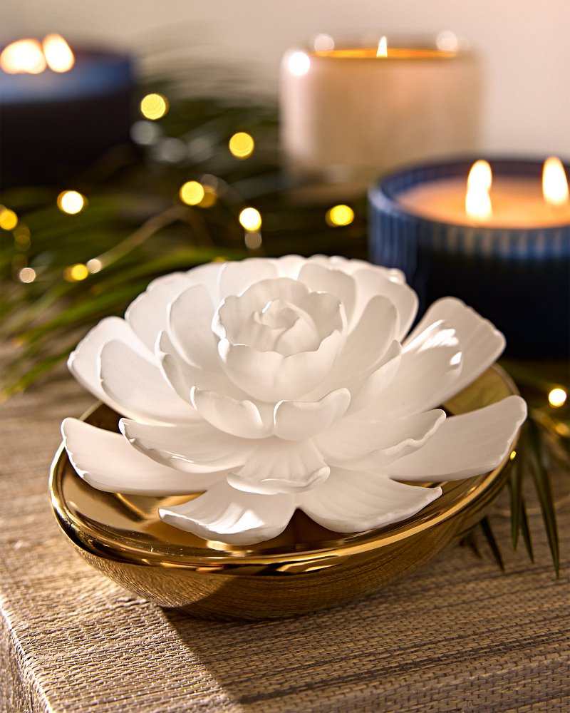 Island Blend Porcelain Flower Diffuser - Tommy Bahama Beach & Home