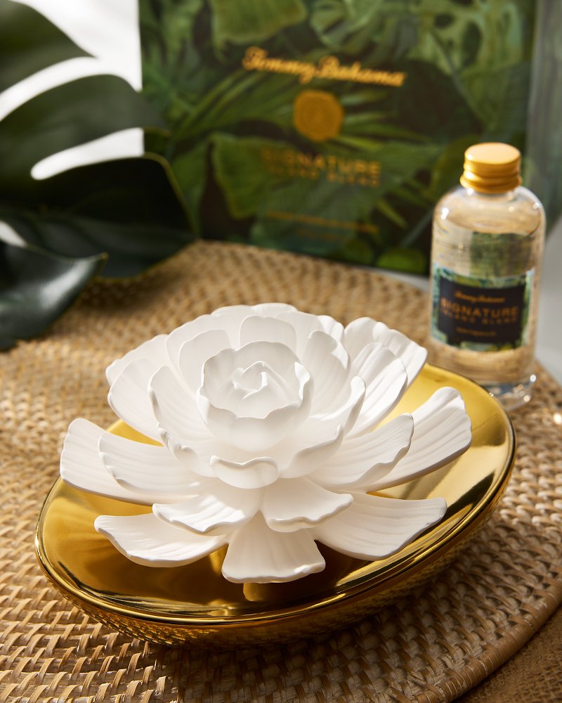 Island Blend Porcelain Flower Diffuser - Tommy Bahama Beach & Home