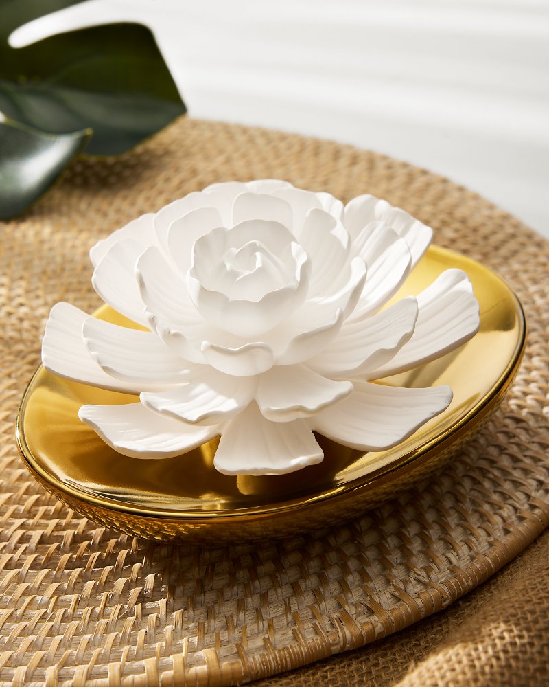 Island Blend Porcelain Flower Diffuser - Tommy Bahama Beach & Home