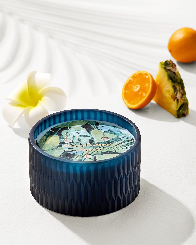 Island Blend 11.3-oz. Cut Glass 3-Wick Candle - Tommy Bahama Beach & Home
