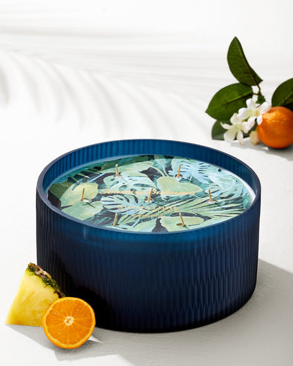 Island Blend 57-oz. Cut Glass 7-Wick Candle - Tommy Bahama Beach & Home