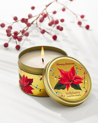 Hollyberry 6-oz. Travel Candle Tin - Tommy Bahama Beach & Home