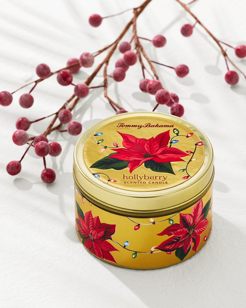 Hollyberry 6-oz. Travel Candle Tin - Tommy Bahama Beach & Home