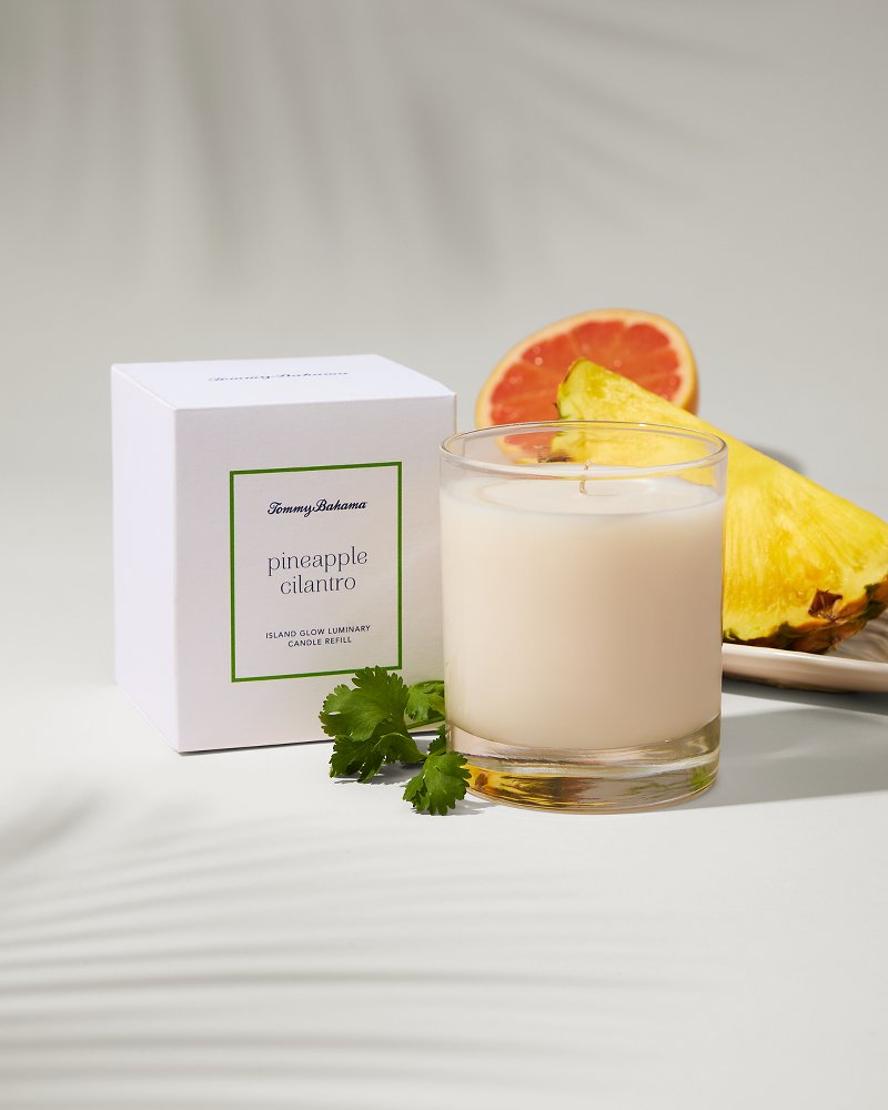 Island Glow Luminary Candle Refill - Pineapple Cilantro - Tommy Bahama Beach & Home