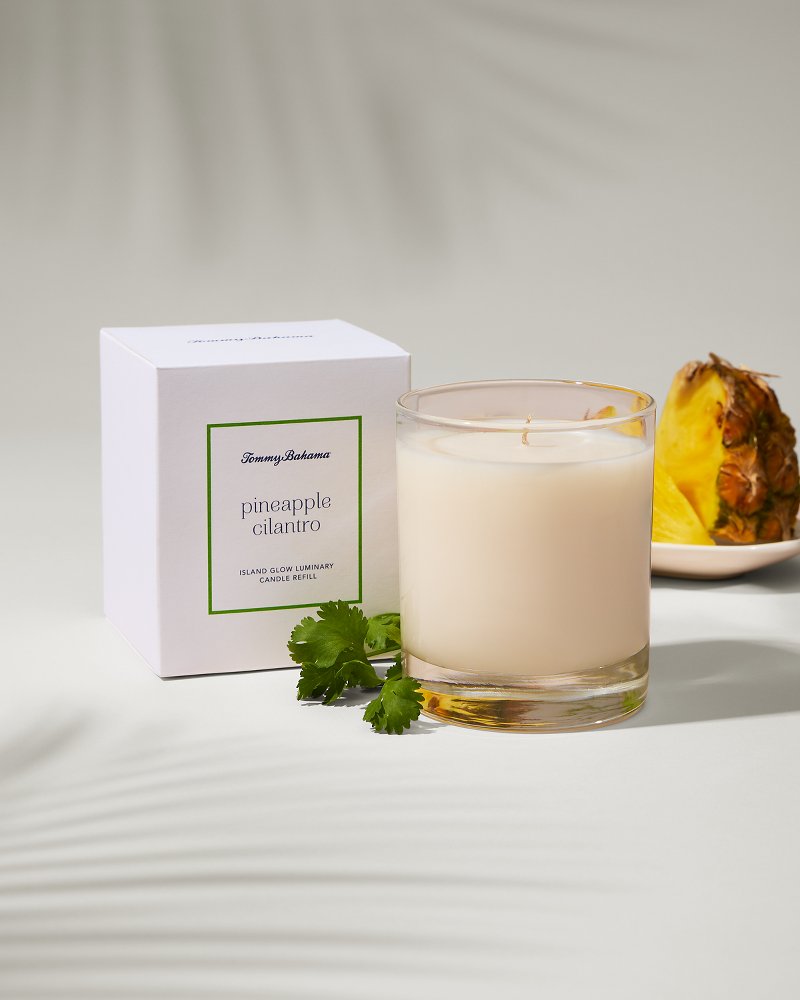 Island Glow Luminary Candle Refill - Pineapple Cilantro - Tommy Bahama Beach & Home
