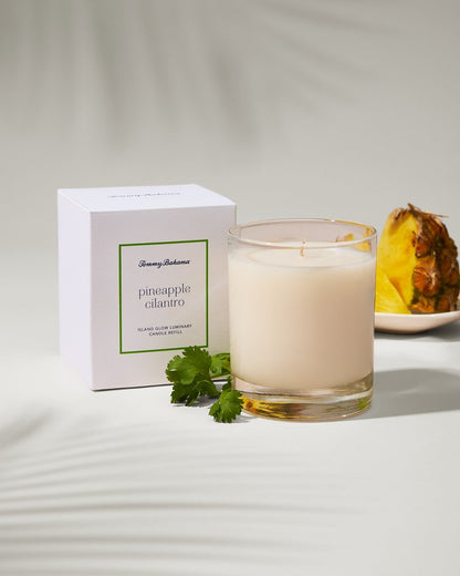 Island Glow Luminary Candle Refill - Pineapple Cilantro - Tommy Bahama Beach & Home