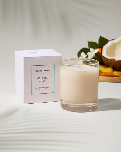 Island Glow Luminary Candle Refill - Coconut Oasis - Tommy Bahama Beach & Home