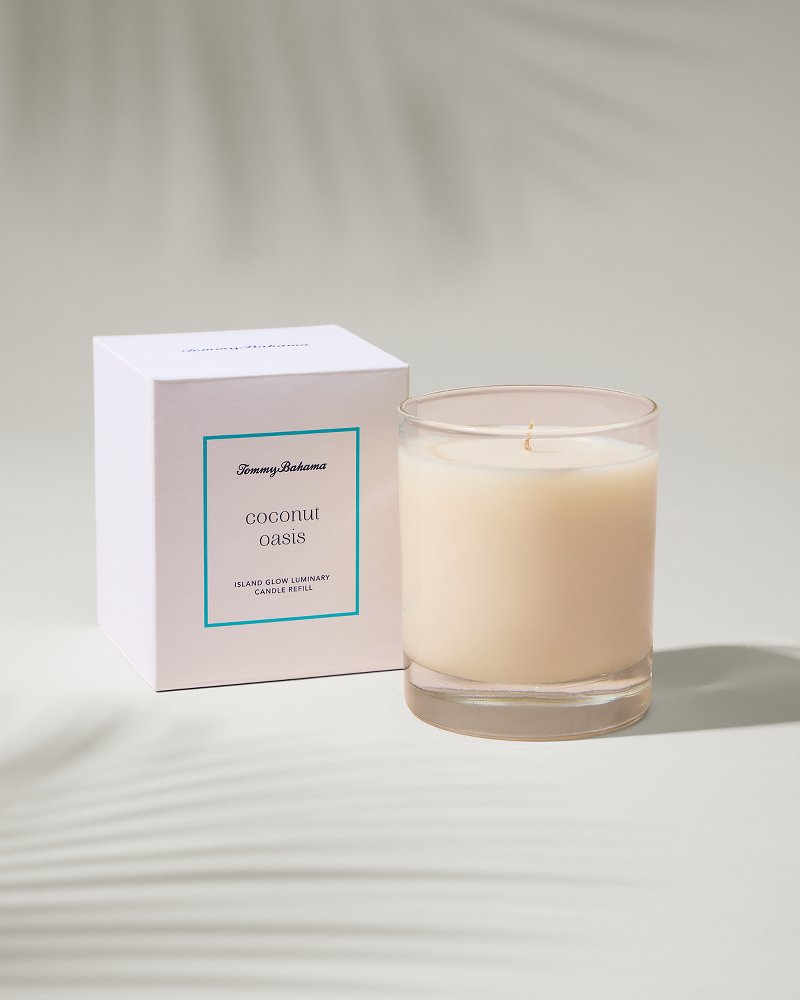 Island Glow Luminary Candle Refill - Coconut Oasis - Tommy Bahama Beach & Home