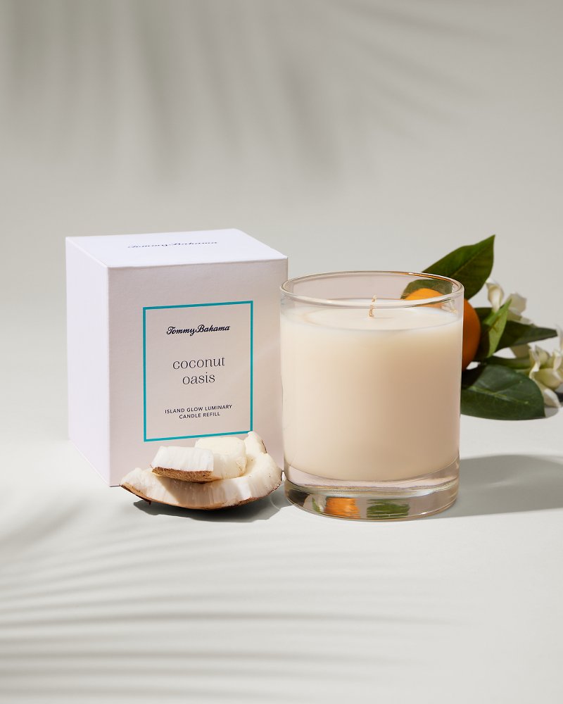 Island Glow Luminary Candle Refill - Coconut Oasis - Tommy Bahama Beach & Home