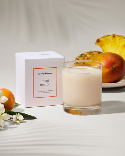 Island Glow Luminary Candle Refill - Maui Mango - Tommy Bahama Beach & Home