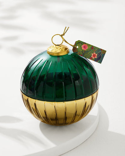 Evergreen 8.5-oz. Etched Ornament Candle - Tommy Bahama Beach & Home