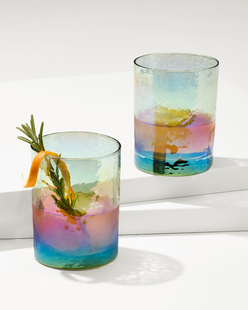 Luster Rocks Glasses — Set of 2 - Tommy Bahama Beach & Home