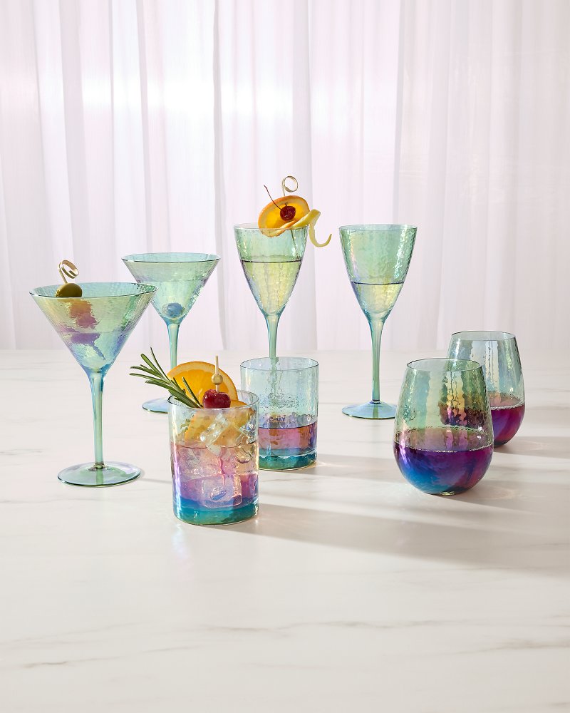 Luster Stemless Wine Glasses — Set of 2 - Tommy Bahama Beach & Home