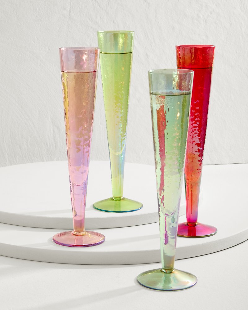 Luster Champagne Glasses — Set of 4 - Tommy Bahama Beach & Home