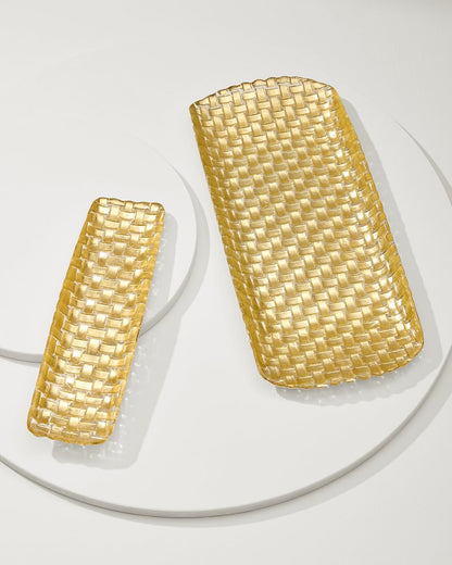 Braided Glass Serving Trays — Set of 2 - Tommy Bahama Beach & Home