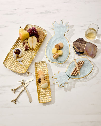 Braided Glass Serving Trays — Set of 2 - Tommy Bahama Beach & Home