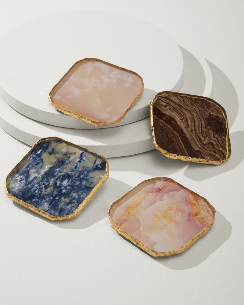 Agate Coasters — Set of 4 - Tommy Bahama Beach & Home