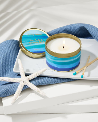Sea Salt and Coastal Mist 6-oz. Tin Candle - Tommy Bahama Beach & Home