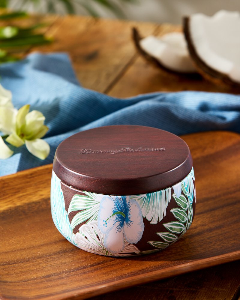 Coconut Oasis Travel Candle Tin - Tommy Bahama Beach & Home