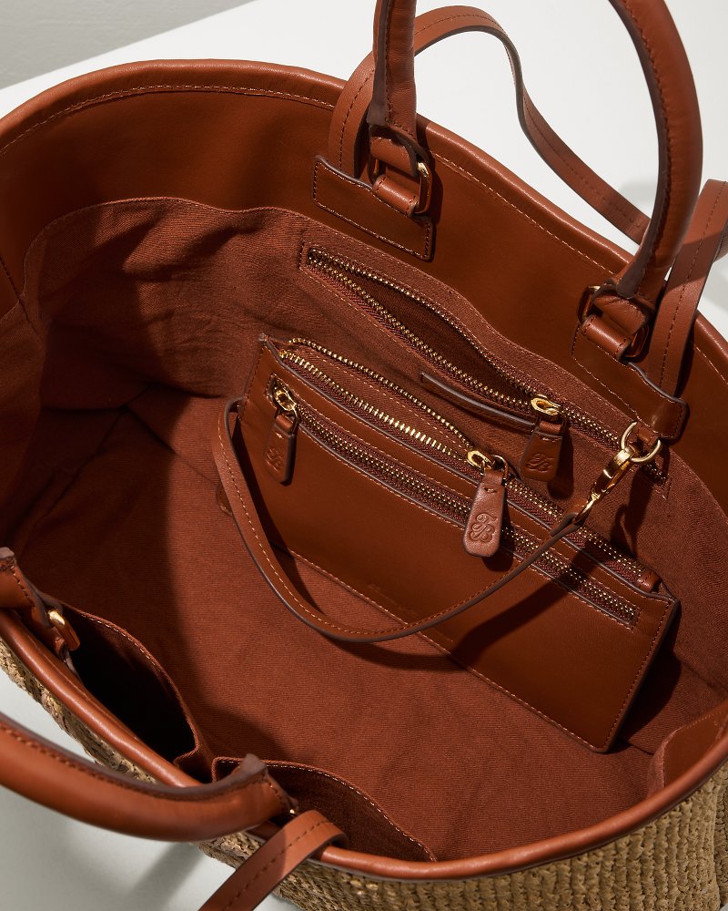 Raffia & Leather Pineapple Tote - Tommy Bahama Women