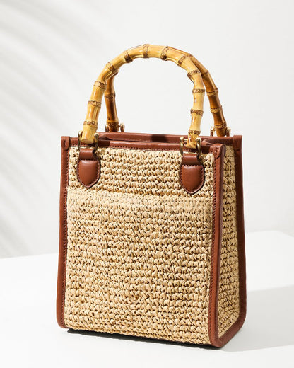 Raffia & Leather Bamboo Mini Tote - Tommy Bahama Women