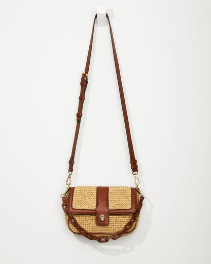 Raffia & Leather Chain Crossbody - Tommy Bahama Women