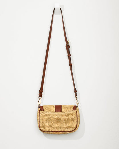 Raffia & Leather Chain Crossbody - Tommy Bahama Women