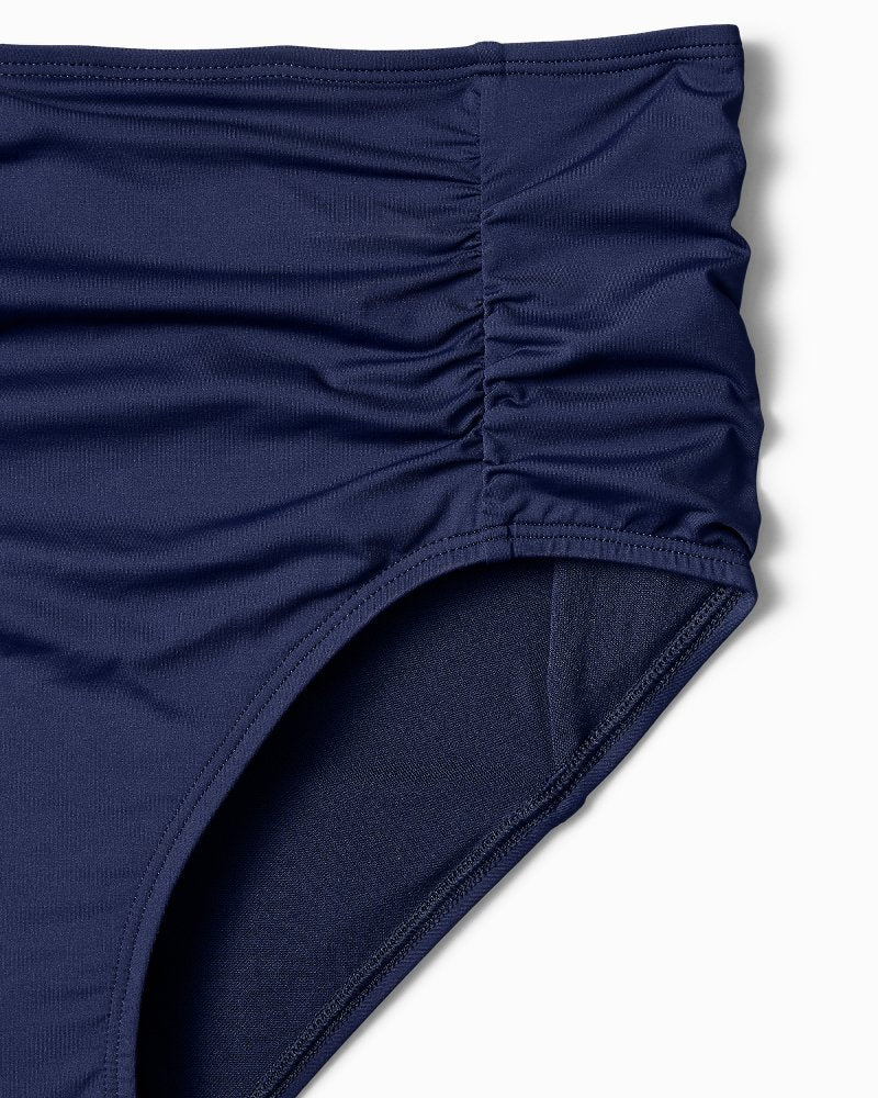Pearl Shirred High-Waist Bikini Bottoms - Tommy Bahama Women