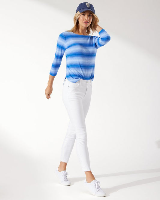 Ella Twill High-Rise Ankle Jeans - Tommy Bahama Women