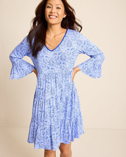Jersey 3/4-Sleeve Short Sleep Dress - Tommy Bahama Women