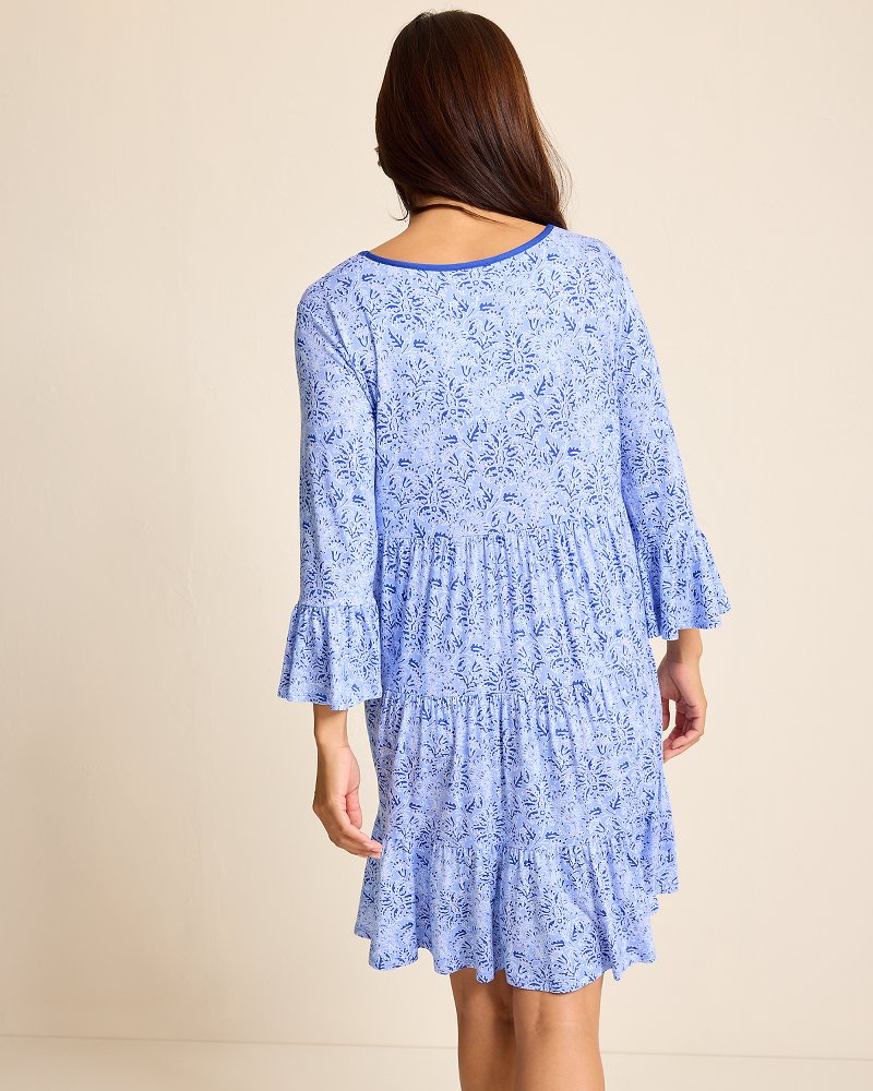 Jersey 3/4-Sleeve Short Sleep Dress - Tommy Bahama Women