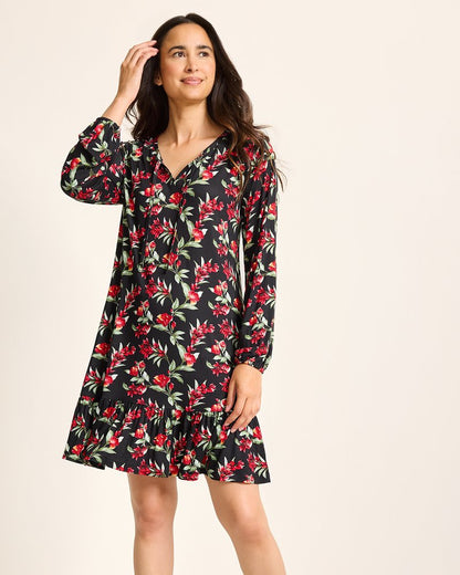 Jersey Long-Sleeve Short Sleep Dress - Tommy Bahama Women