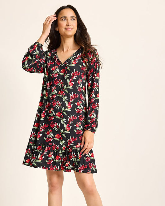 Jersey Long-Sleeve Short Sleep Dress - Tommy Bahama Women