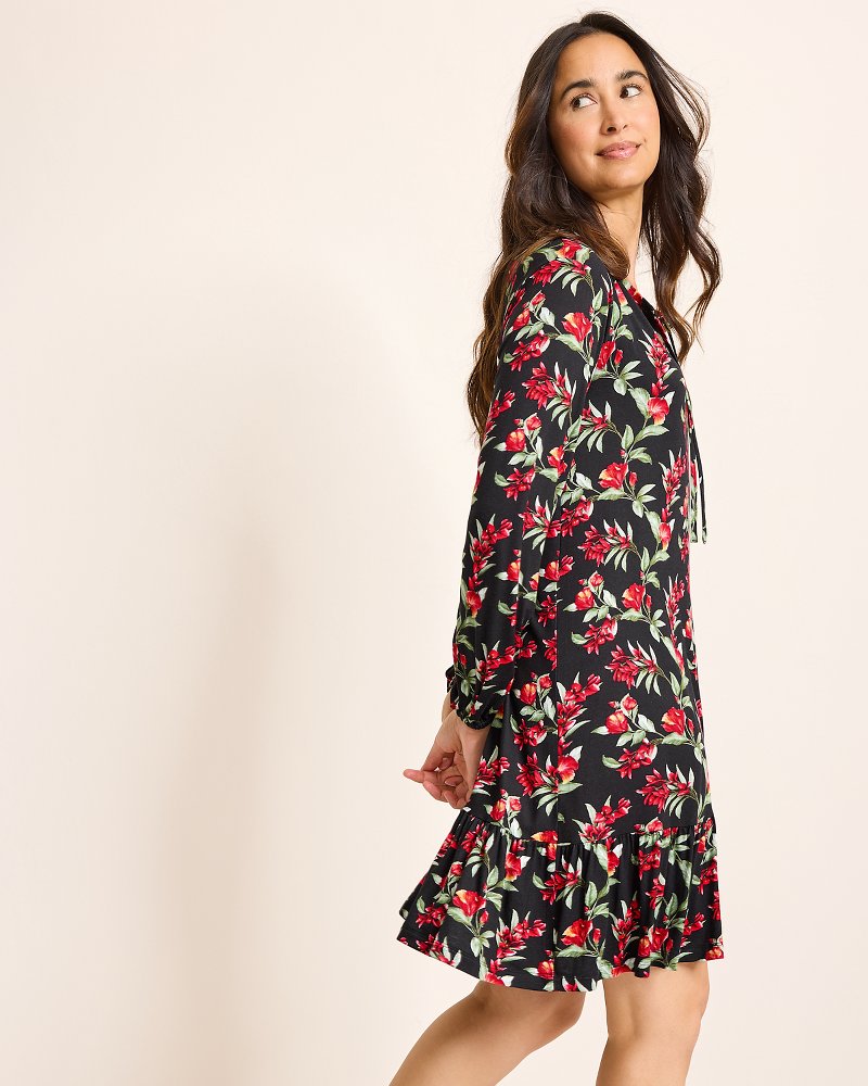 Jersey Long-Sleeve Short Sleep Dress - Tommy Bahama Women