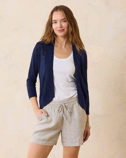 Lea Open Linen Cardigan - Tommy Bahama Women