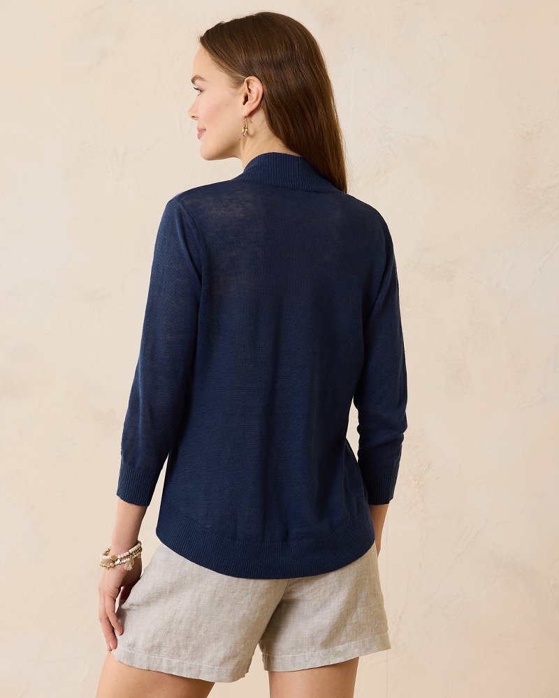 Lea Open Linen Cardigan - Tommy Bahama Women