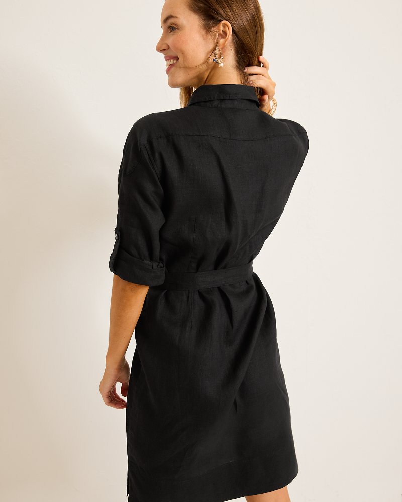 Two Palms Patch-Pocket Linen Dress - Tommy Bahama Women