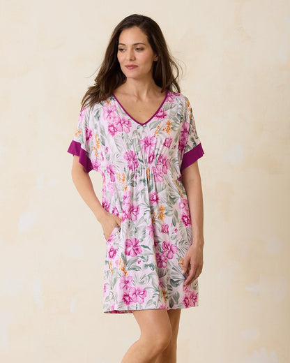 Jersey Short-Sleeve Sleep Caftan - Tommy Bahama Women