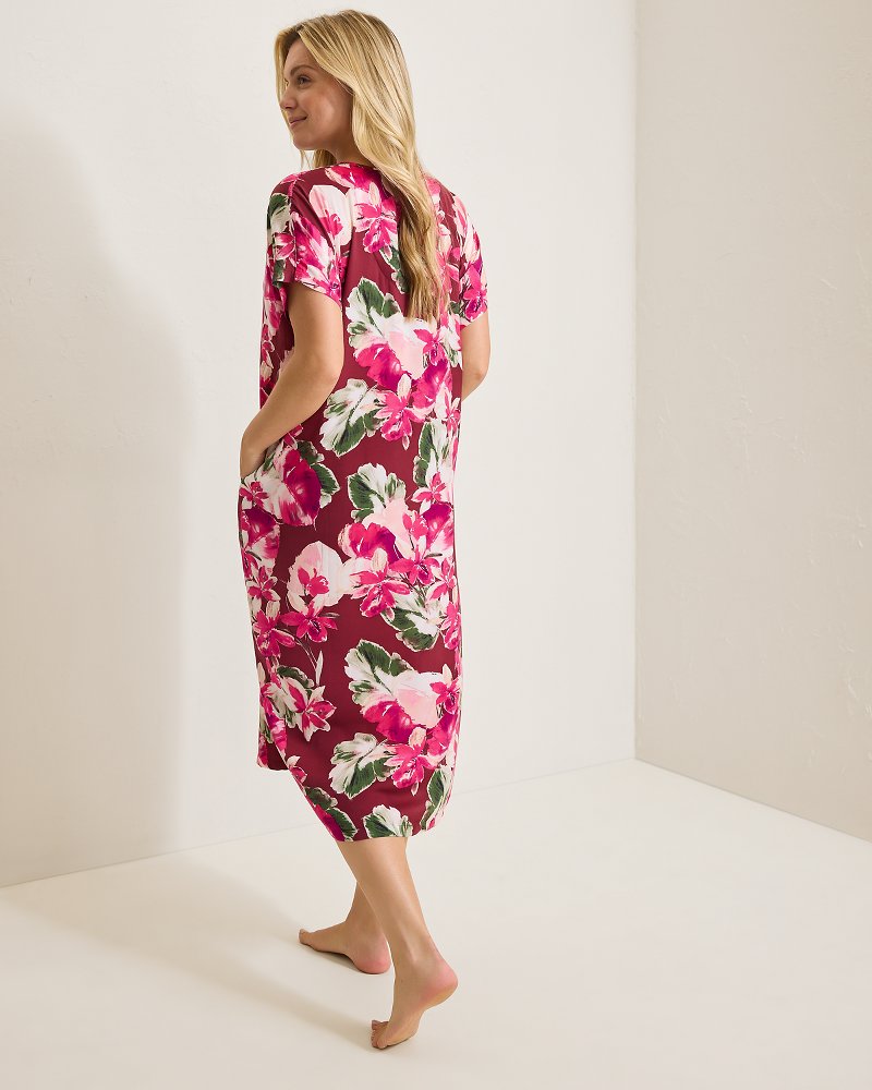Satin Maxi Sleep Caftan - Tommy Bahama Women